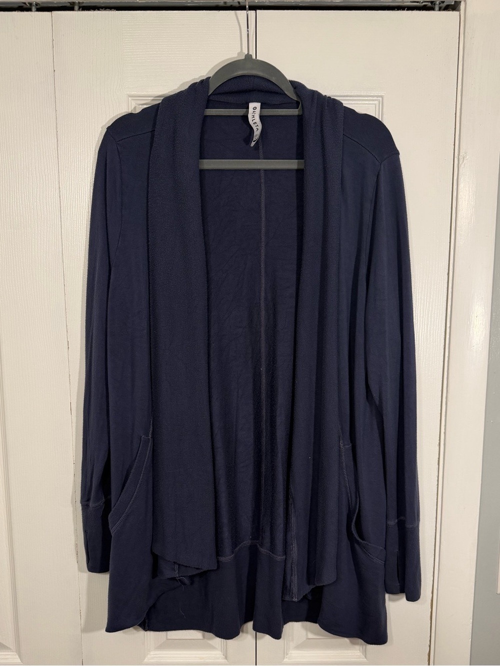 Athleta Open Front Cardigan Size XL Navy